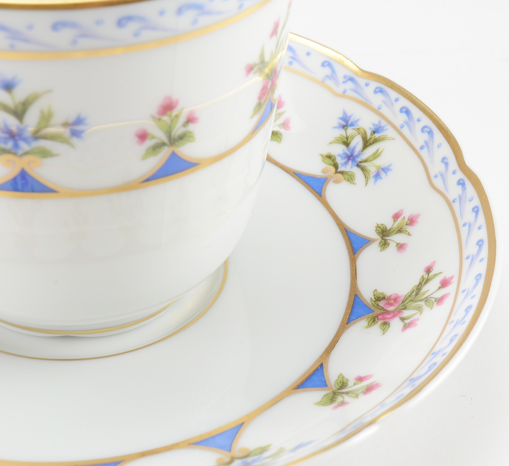 Lot of Bernardaud "Chateaubriand Blue" China