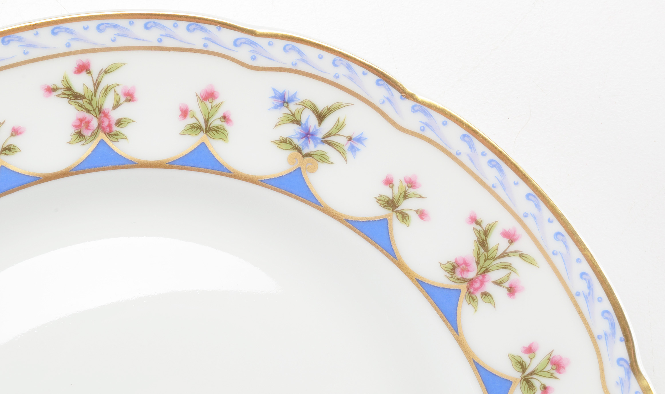 Lot of Bernardaud "Chateaubriand Blue" China