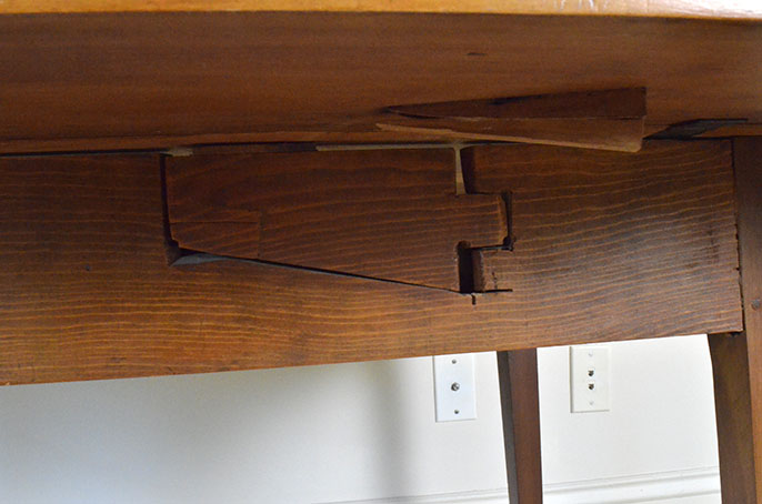 Antique Shaker Style Drop Leaf Dining Table