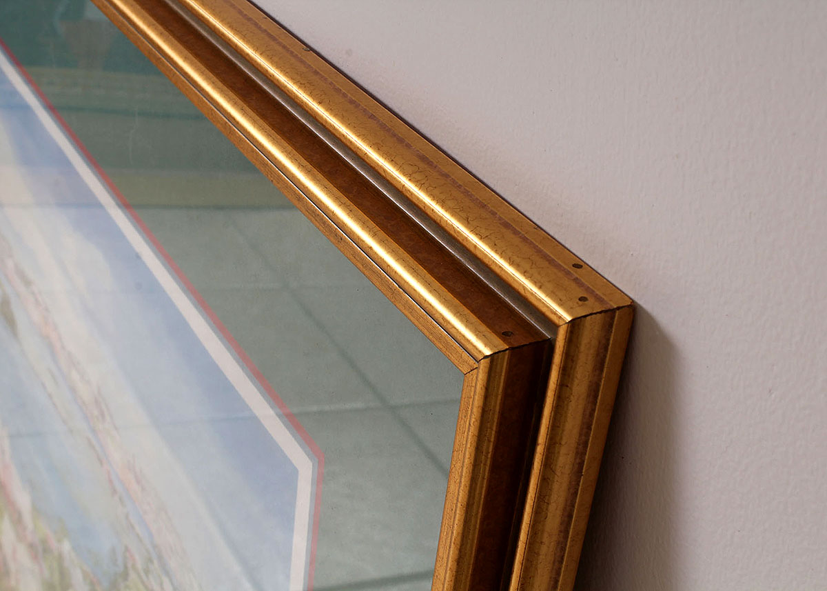 Carole Holding Signed Offset Lithograph "Hamilton Harbour from Mizzentop, Bermuda"