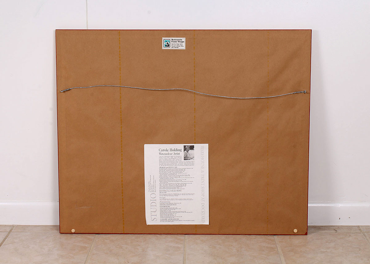 Carole Holding Signed Offset Lithograph "Hamilton Harbour from Mizzentop, Bermuda"