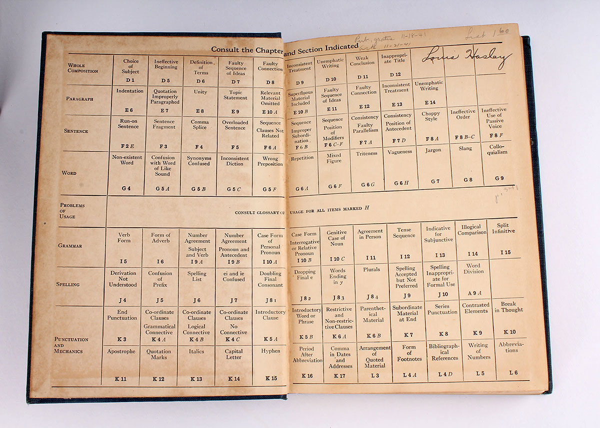 1940s Educational Grammar Books