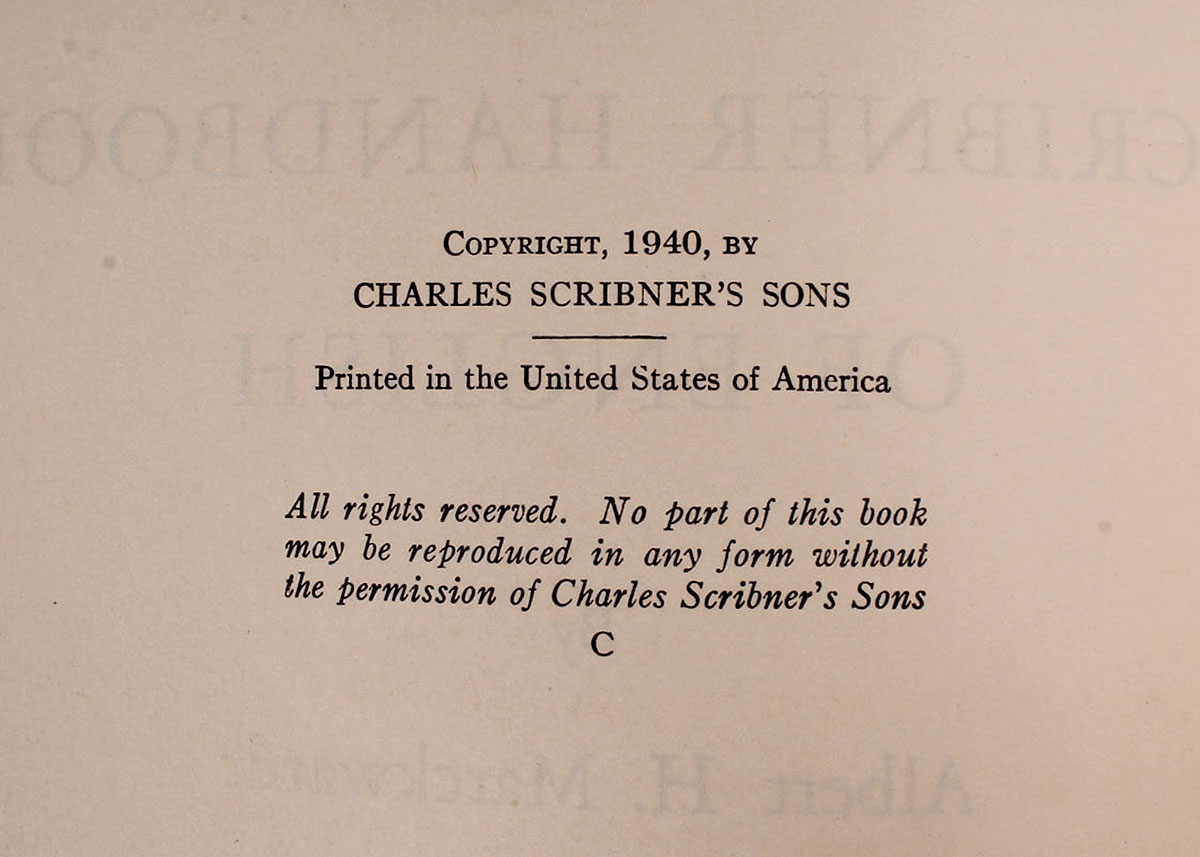 1940s Educational Grammar Books