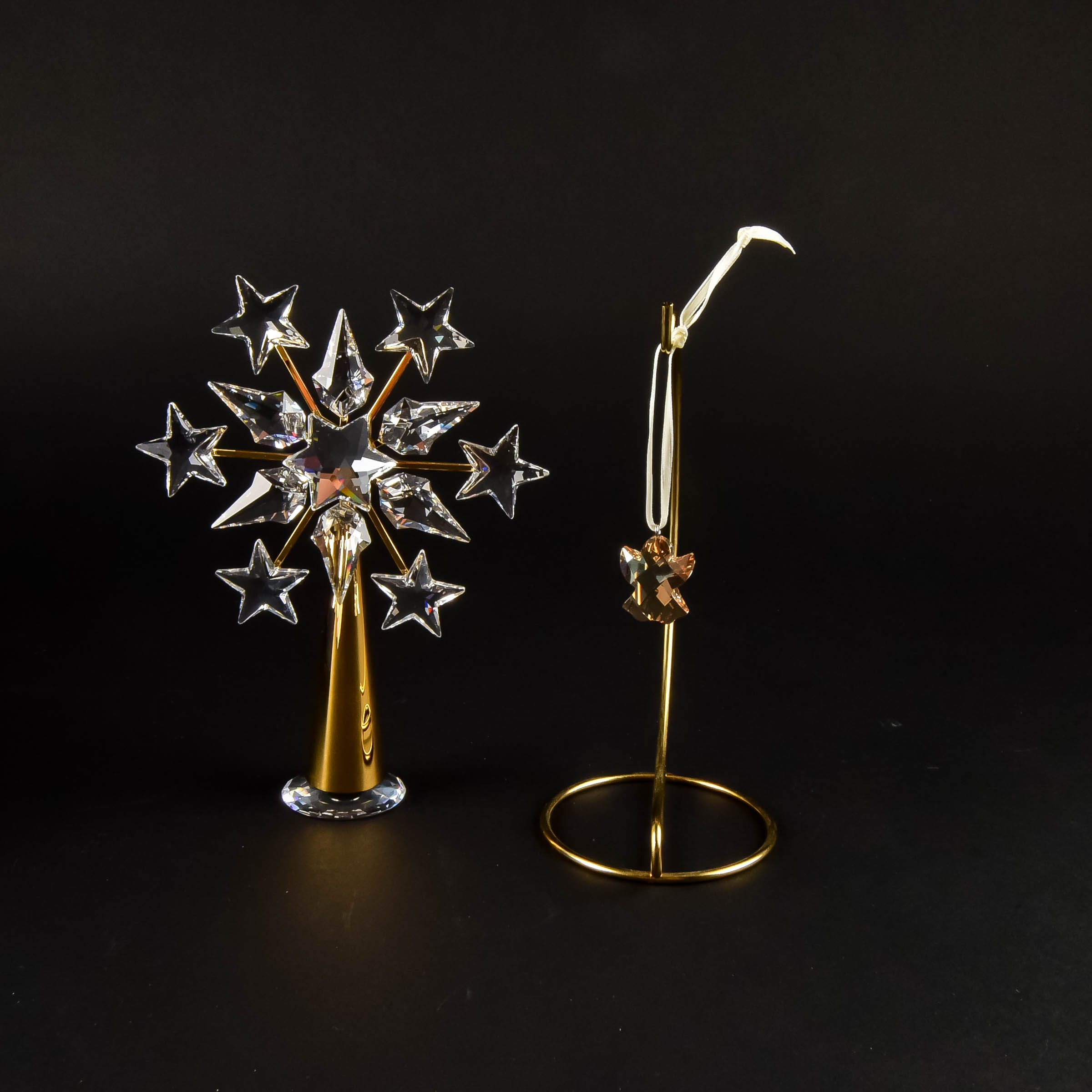 Swarovski Crystal Tree Topper and Ornament