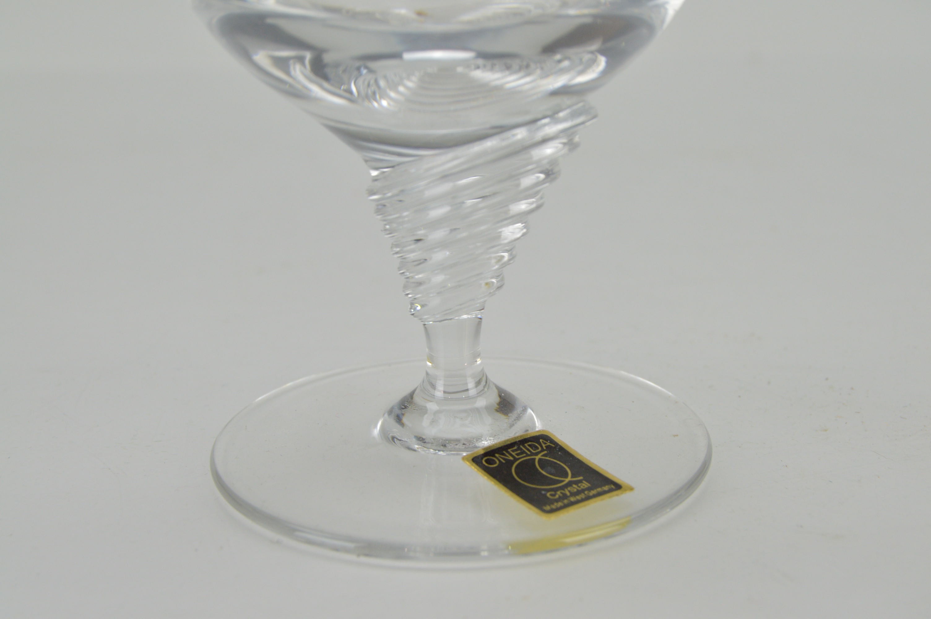 Oneida Crystal Glasses and Vintage Decanter