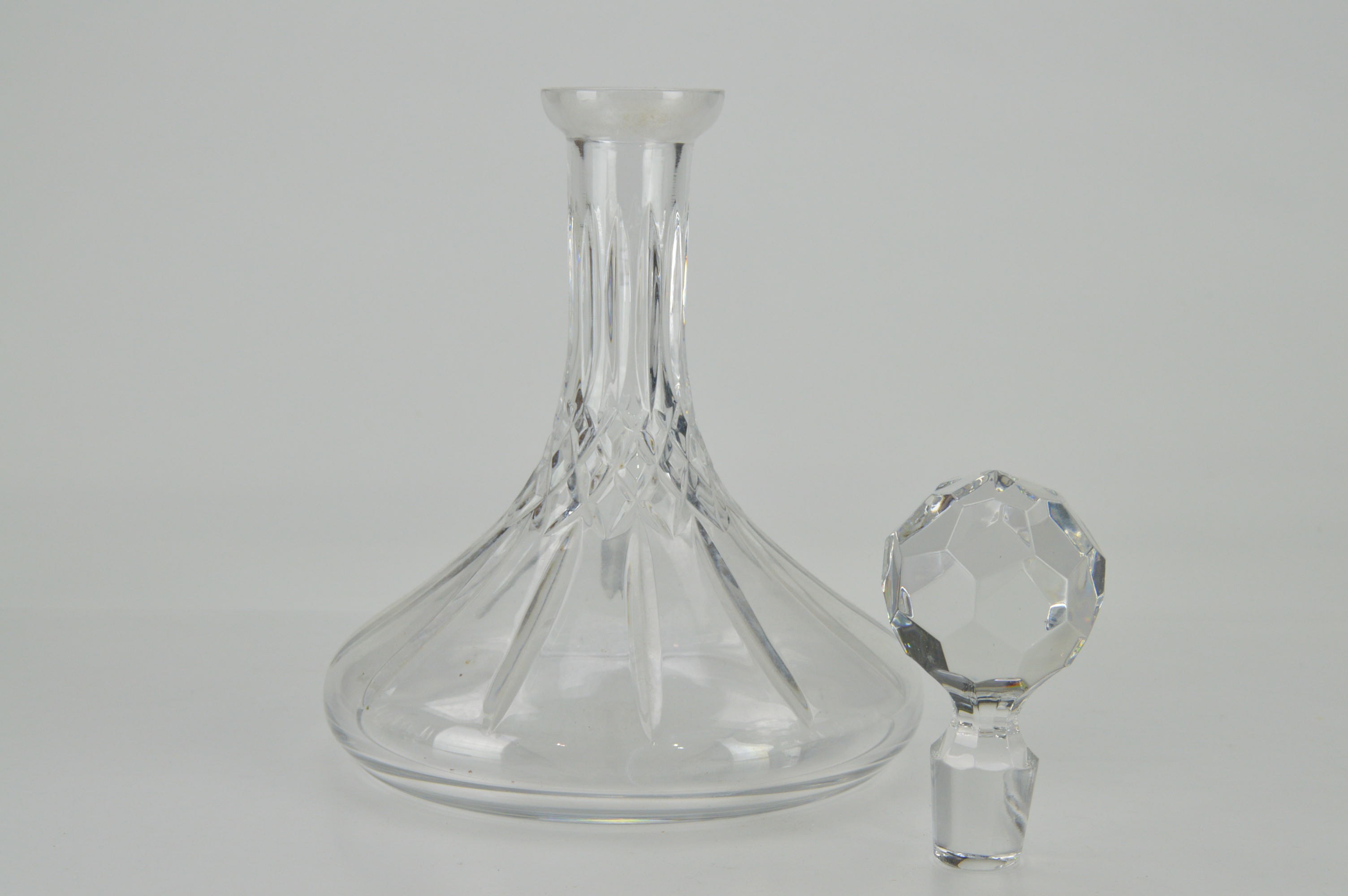 Oneida Crystal Glasses and Vintage Decanter