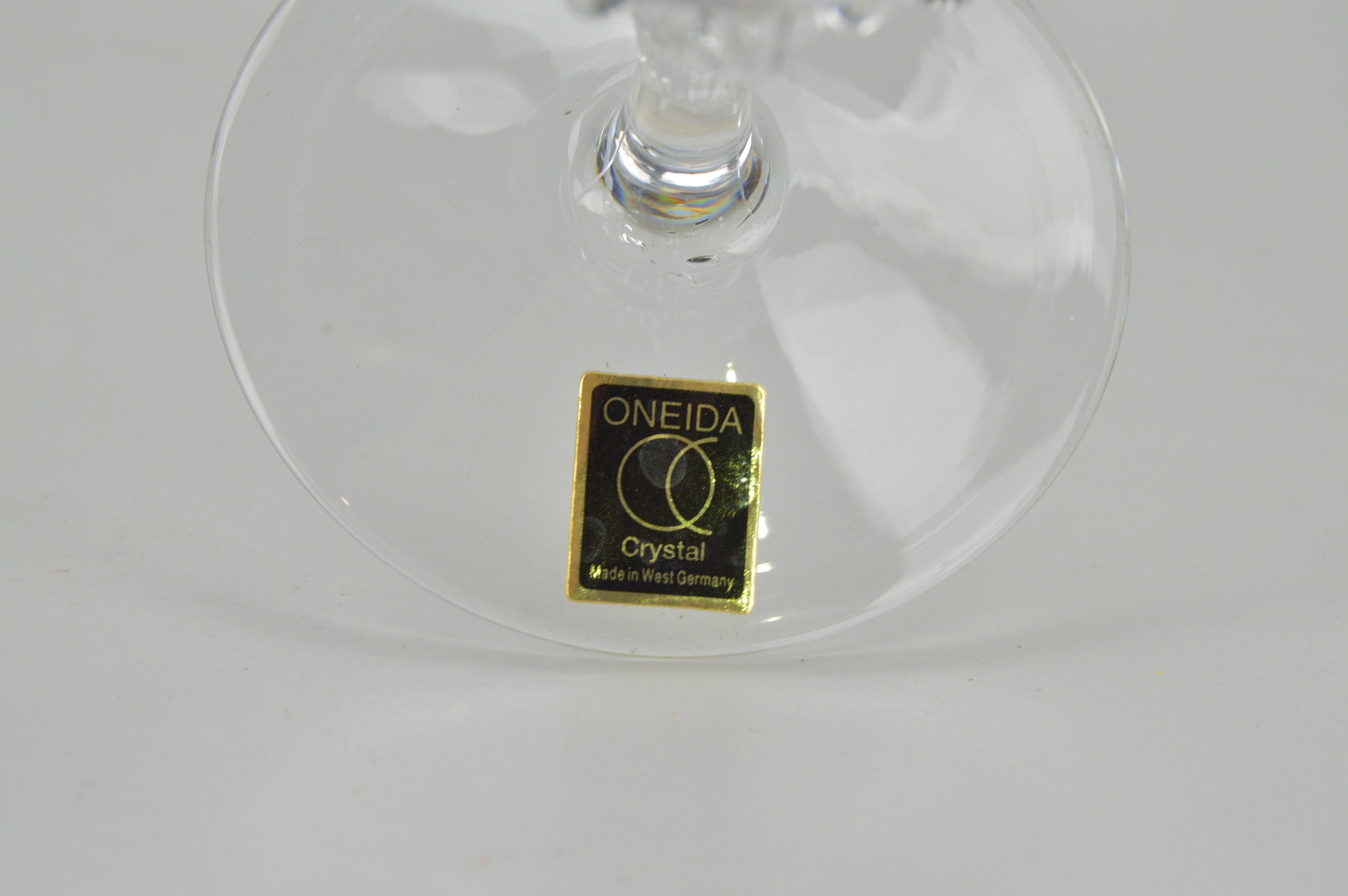 Oneida Crystal Glasses and Vintage Decanter