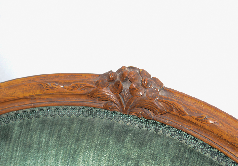 Oversized Velvet Upholstered Armchair