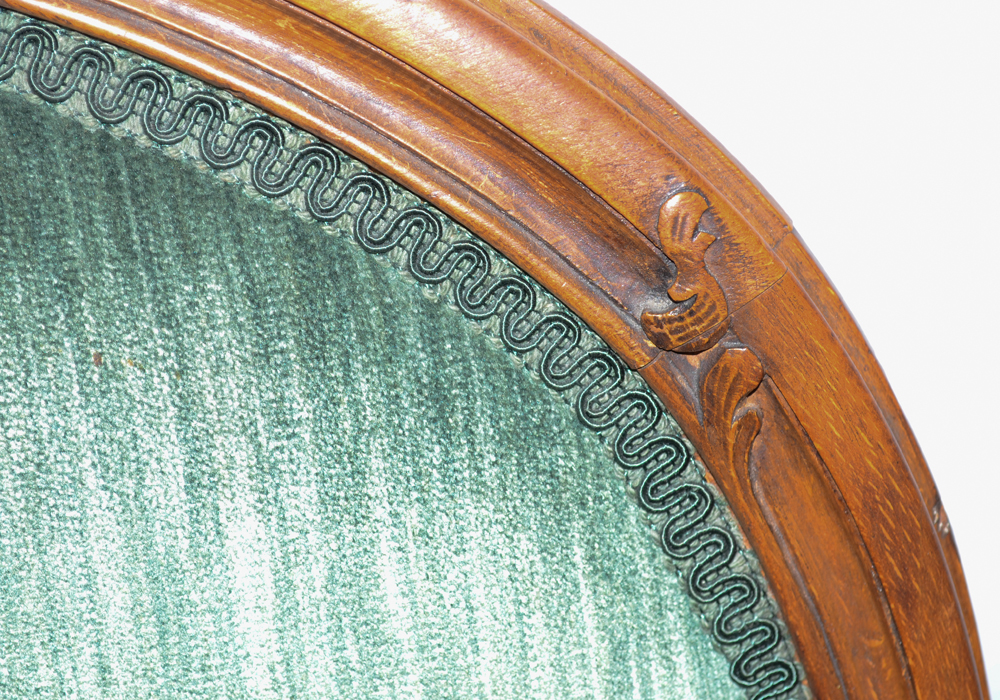 Oversized Velvet Upholstered Armchair