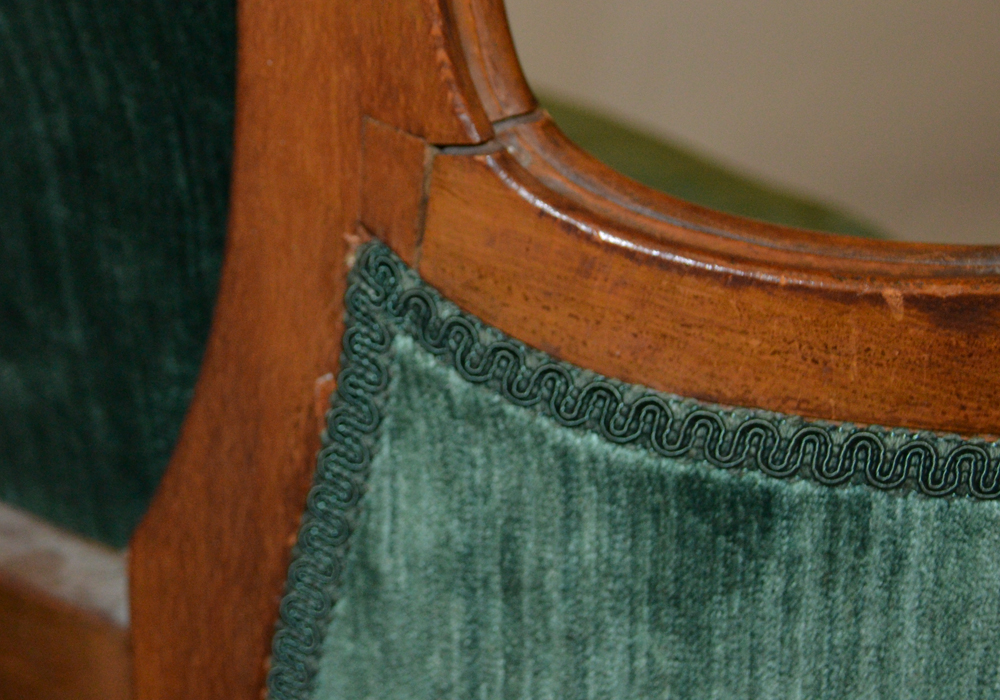 Oversized Velvet Upholstered Armchair