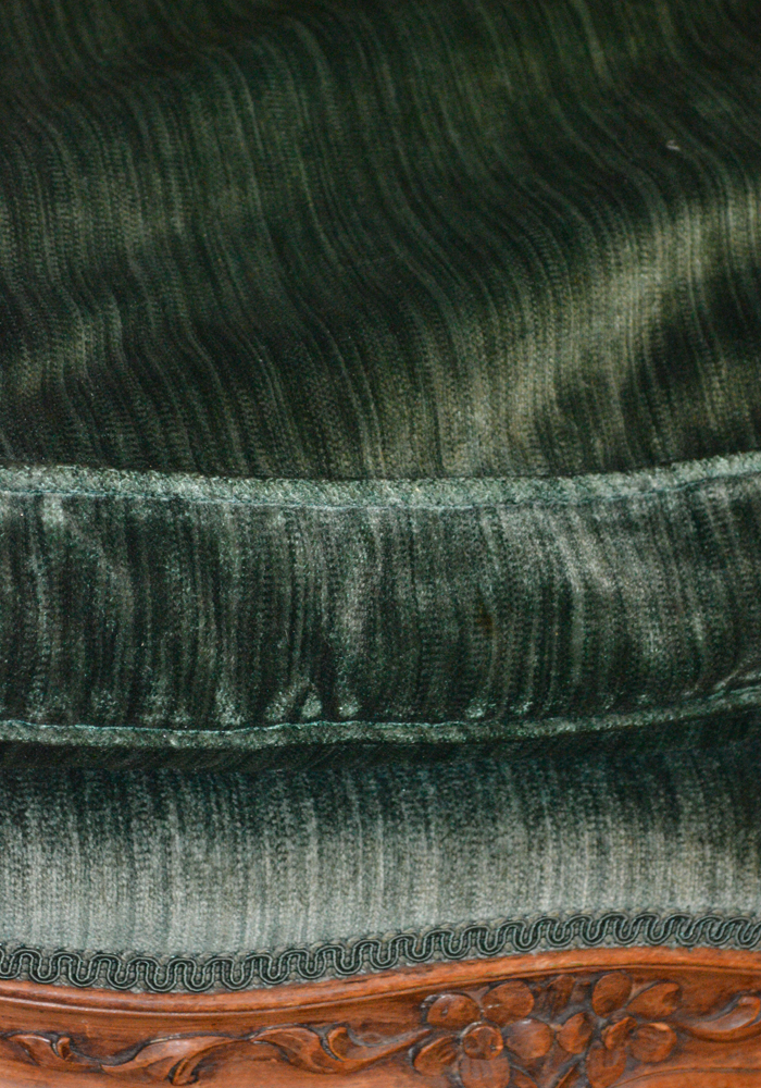 Oversized Velvet Upholstered Armchair