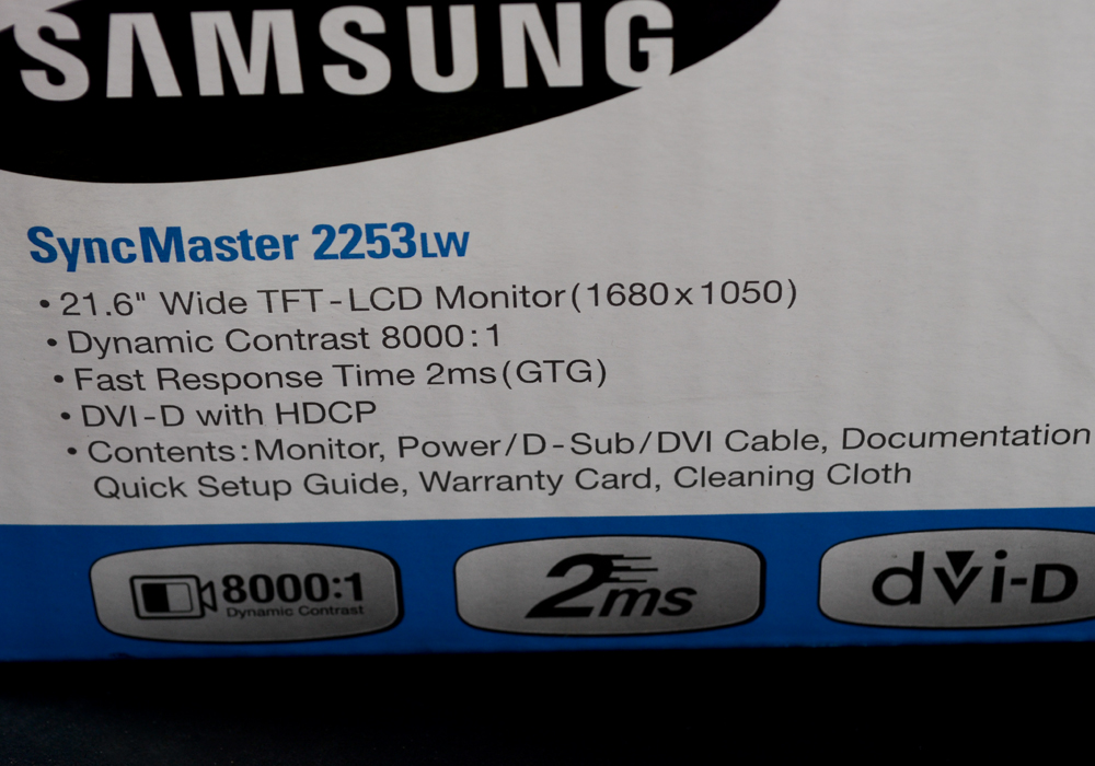 Samsung Wide LCD Monitor