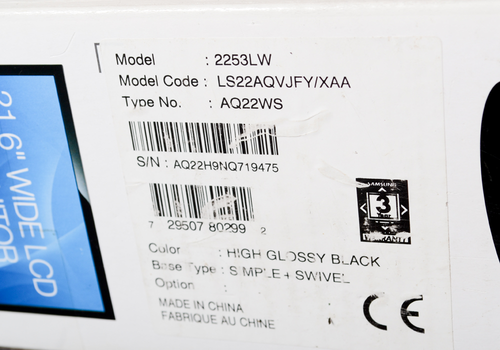 Samsung Wide LCD Monitor