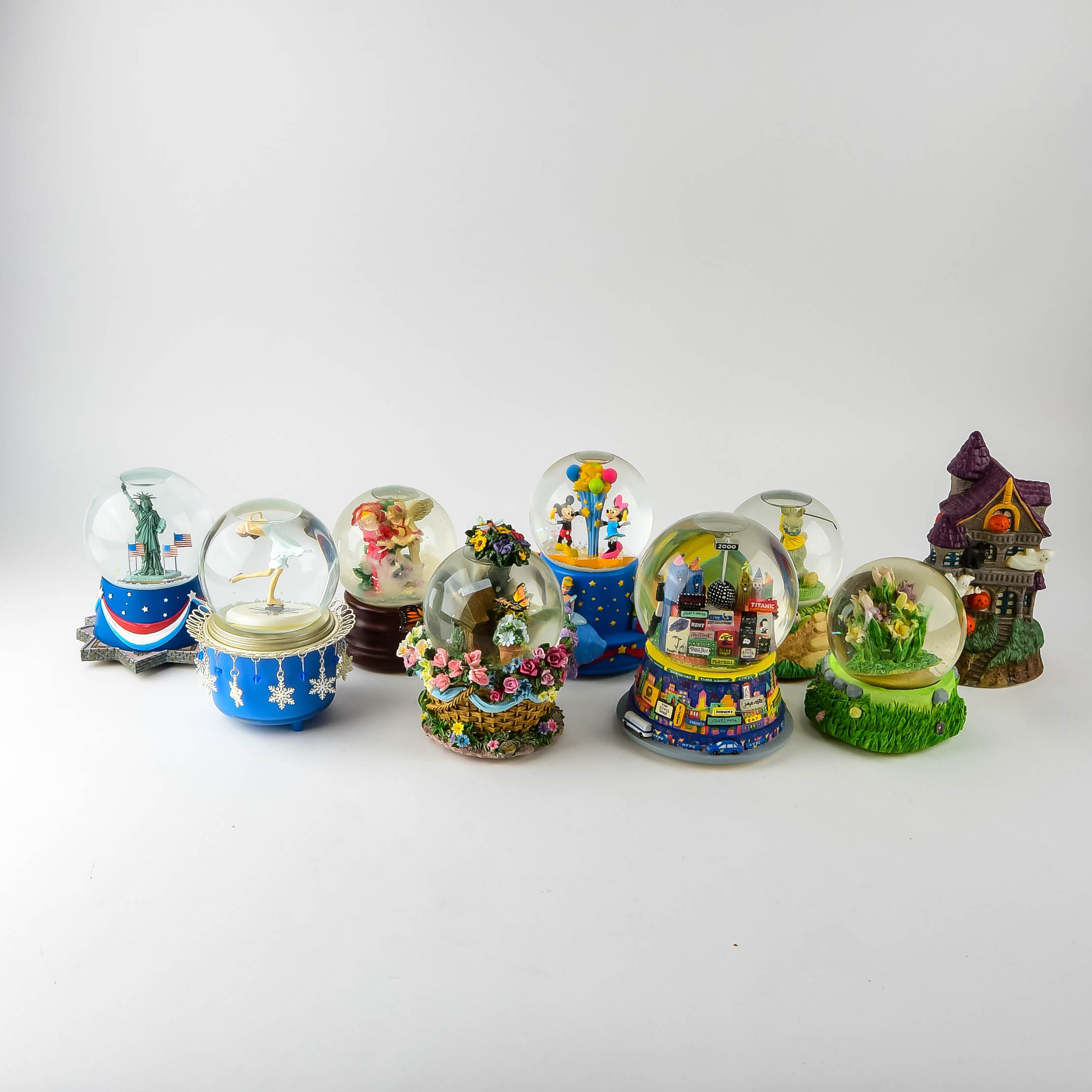 Assortment of Musical Snow Globes