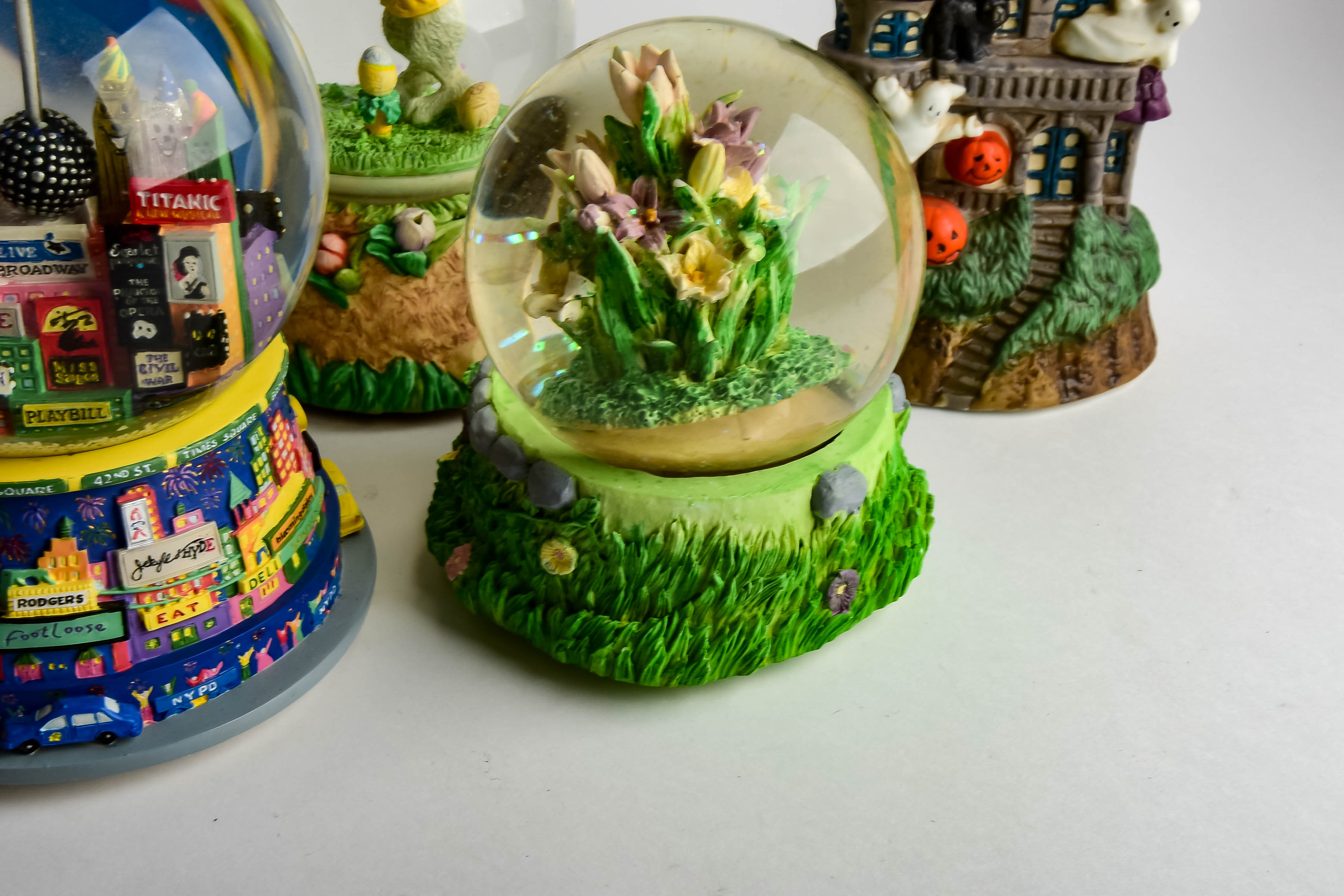 Assortment of Musical Snow Globes