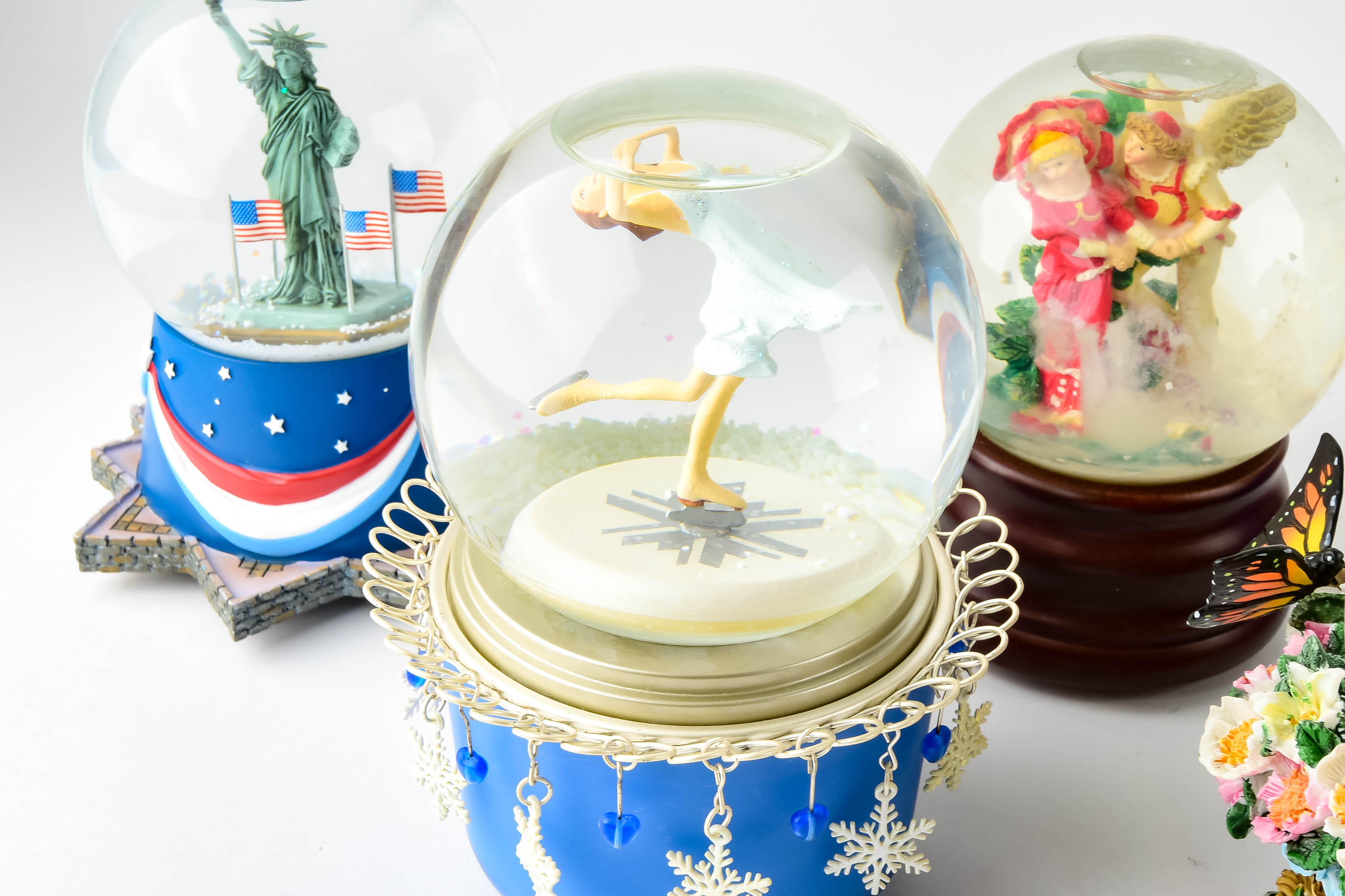 Assortment of Musical Snow Globes