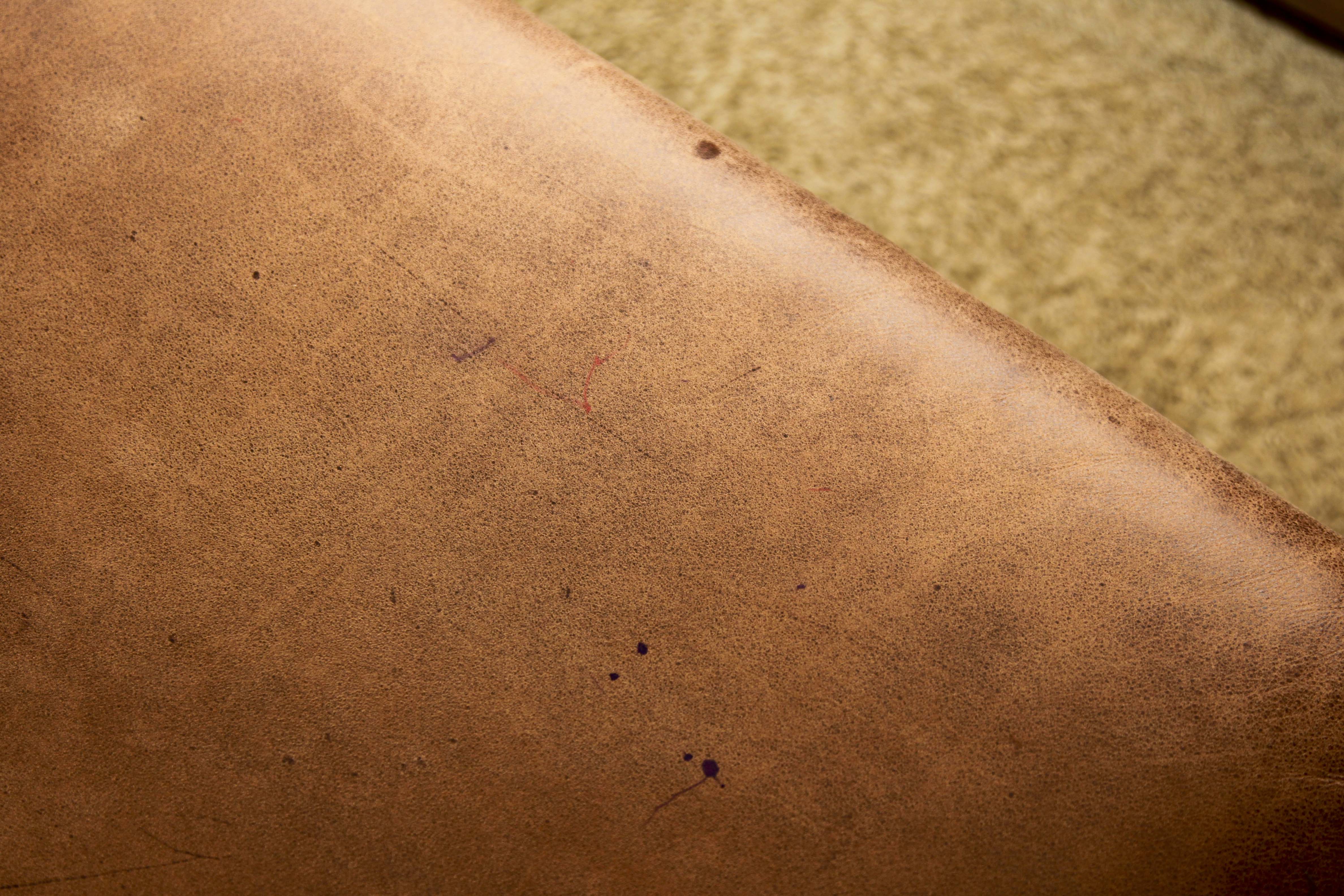 Faux Leather Loveseat and Ottoman with Tack Trim