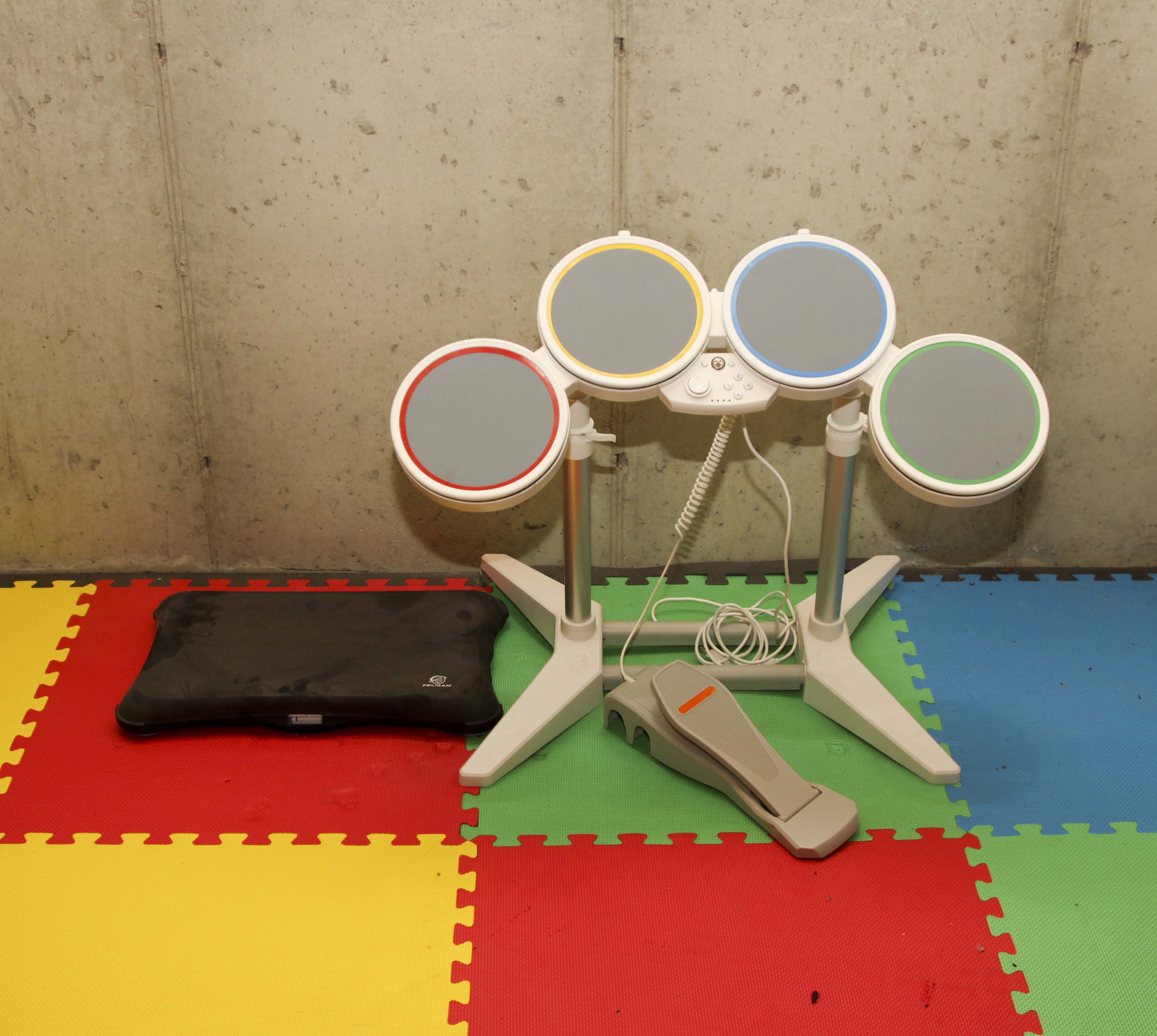 Nintendo Wii Rock Band Drums and Wii Fit Board