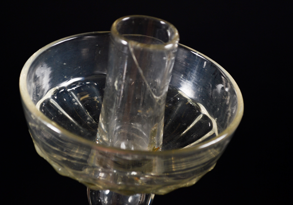 Glass Pillar Candlesticks