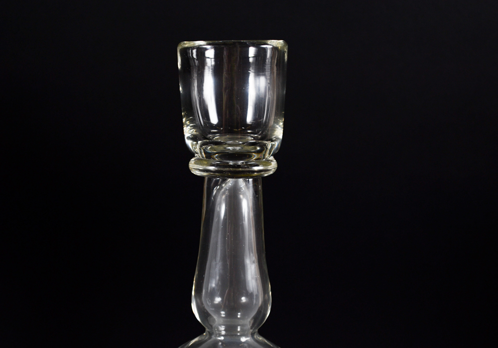 Glass Pillar Candlesticks