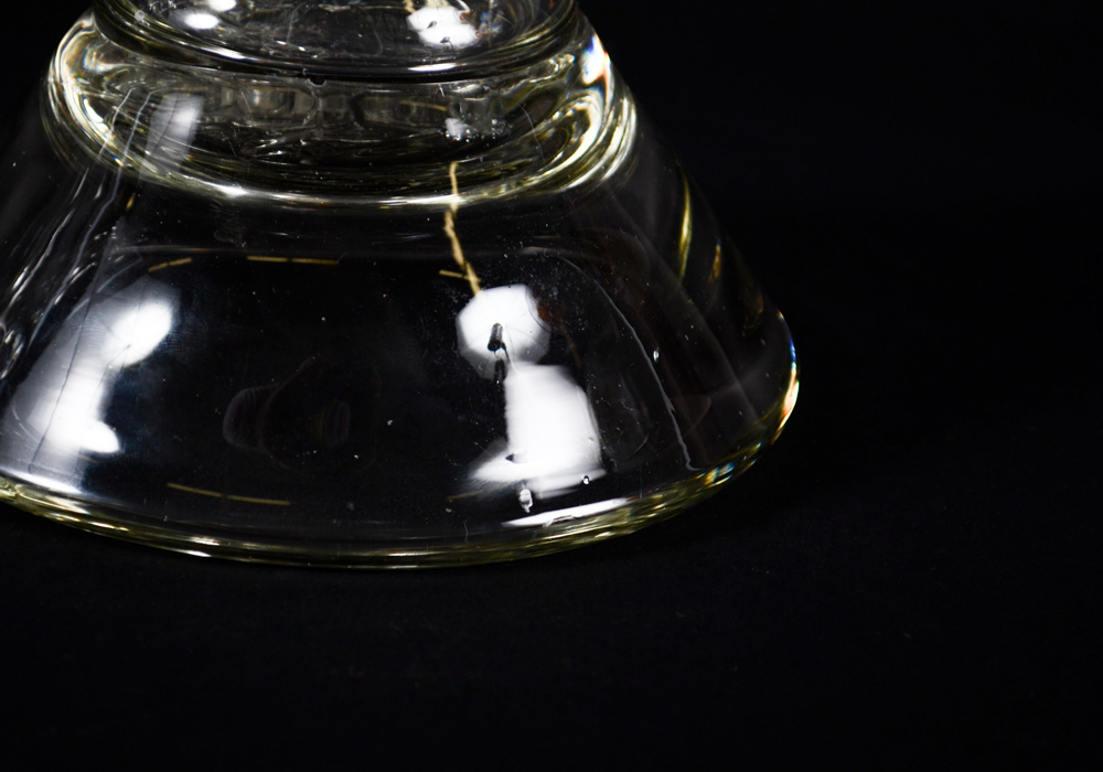 Glass Pillar Candlesticks