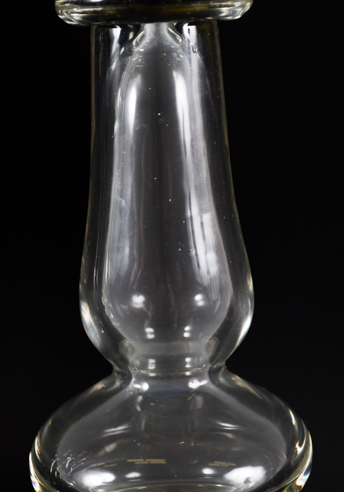 Glass Pillar Candlesticks