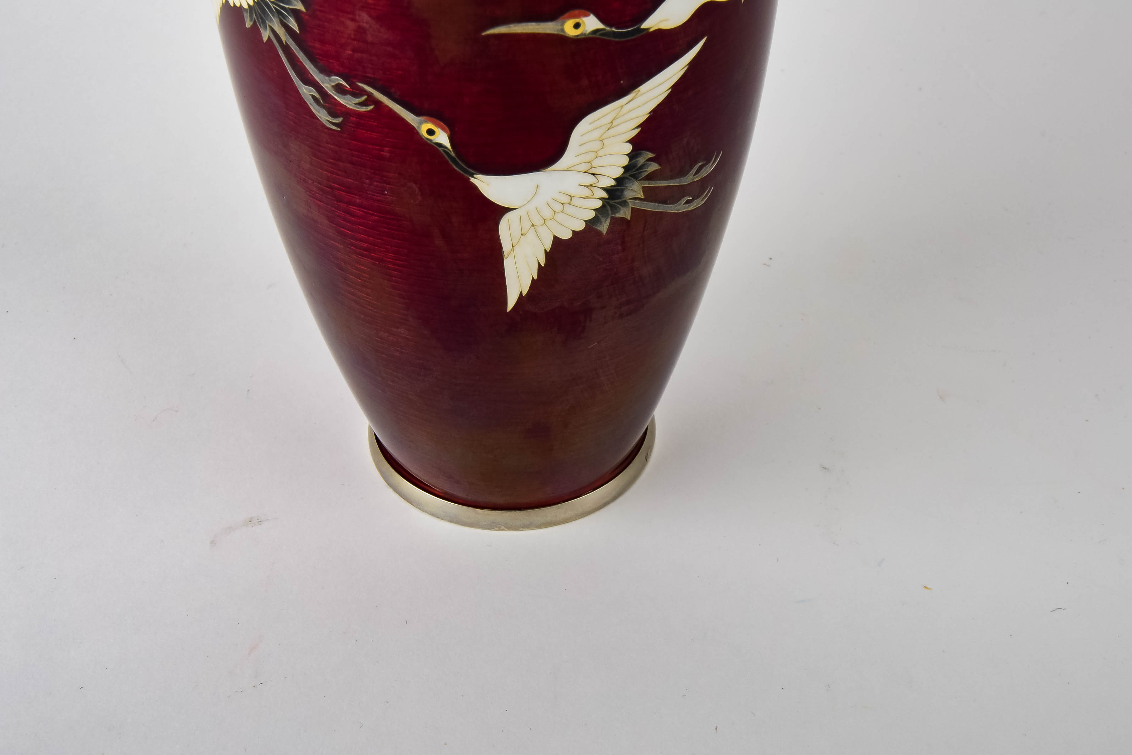 Japanese Inspired Enamel Bud Vase