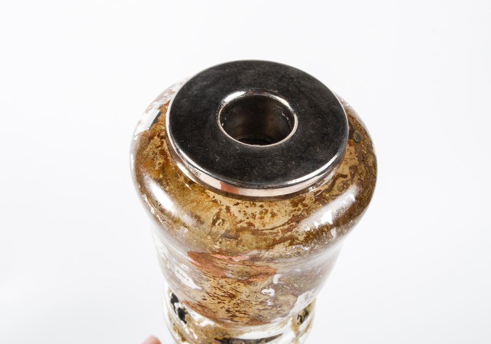 Collection of Silver Toned Candlesticks