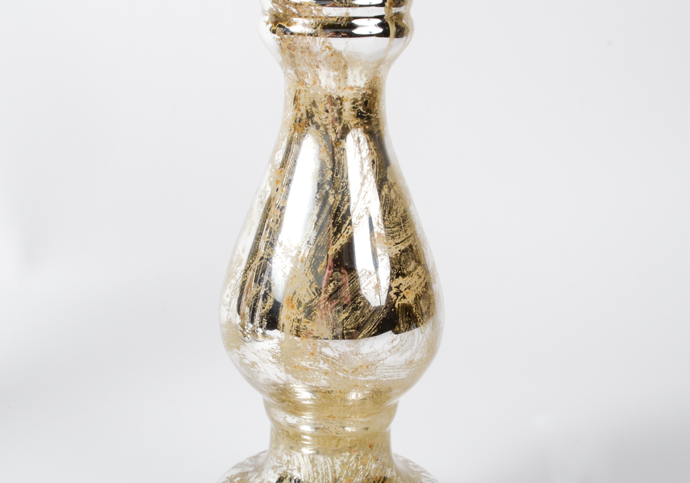 Collection of Silver Toned Candlesticks