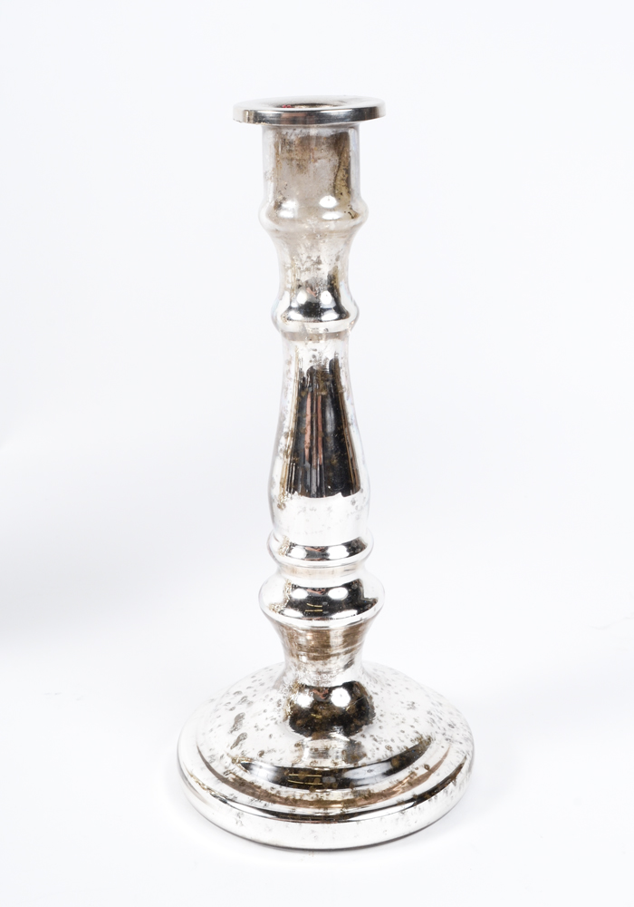 Collection of Silver Toned Candlesticks