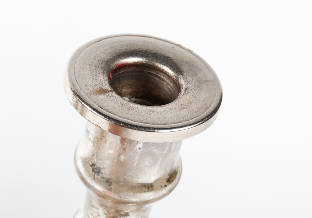 Collection of Silver Toned Candlesticks