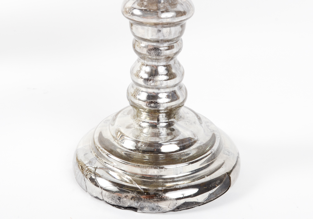 Collection of Silver Toned Candlesticks