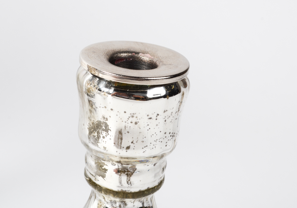 Collection of Silver Toned Candlesticks