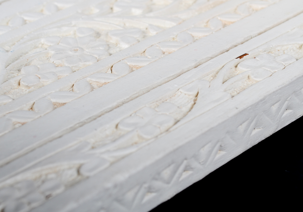 Handcarved Block With Attached Elephant Bookends