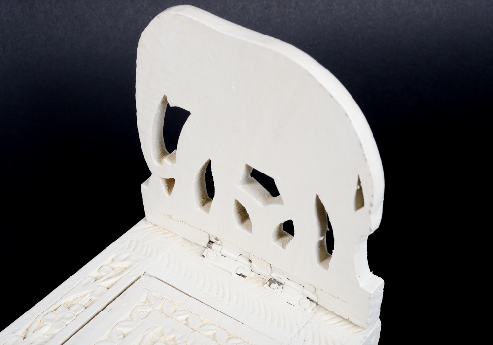 Handcarved Block With Attached Elephant Bookends