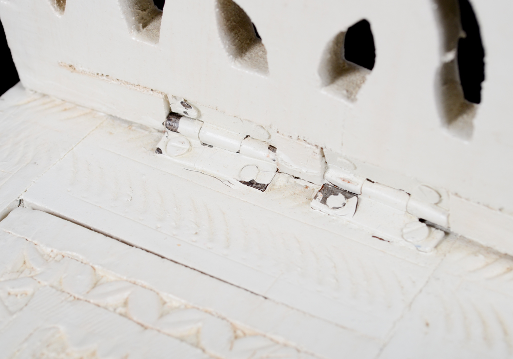 Handcarved Block With Attached Elephant Bookends