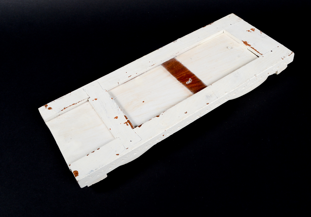 Handcarved Block With Attached Elephant Bookends