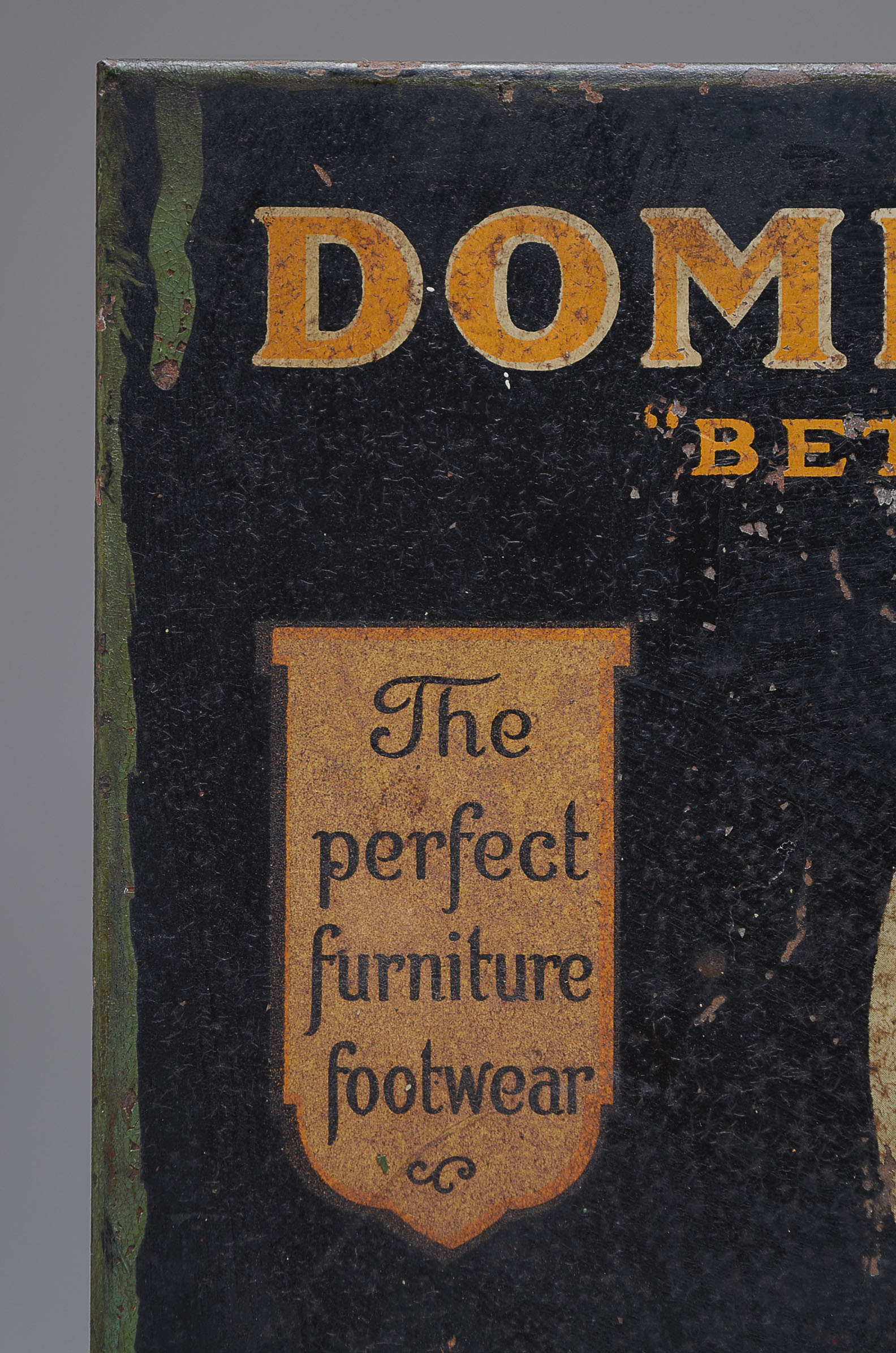 Rare Advertising Tin Display for "Domes of Silence" Eames Chair Feet