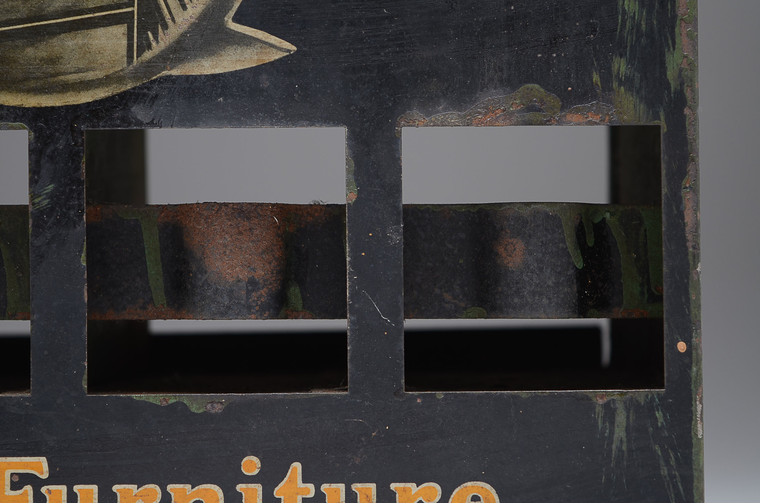 Rare Advertising Tin Display for "Domes of Silence" Eames Chair Feet