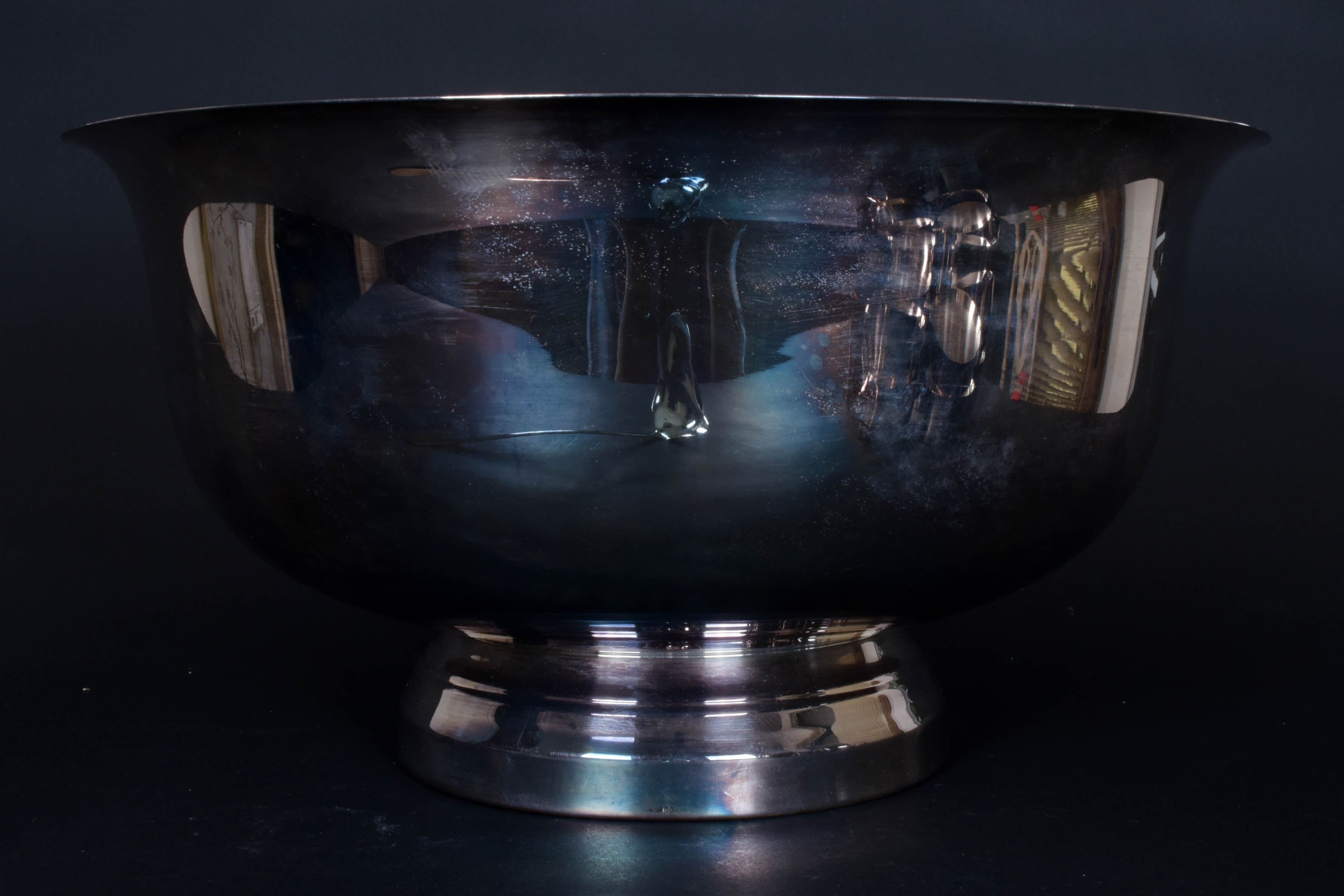 Wallace Silver Plate Punch Bowl Set