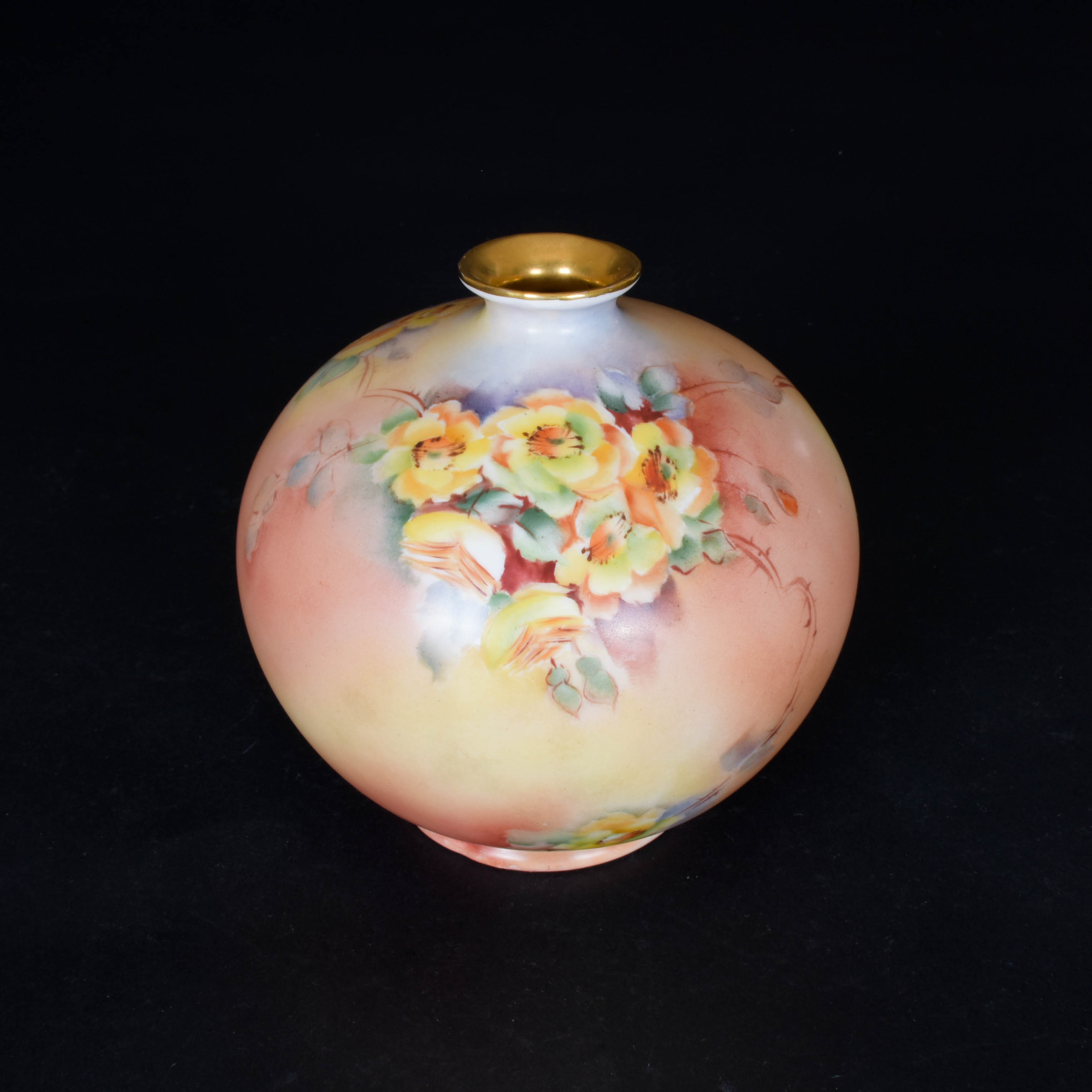 Porcelain Hand-Painted Bavarian Vase