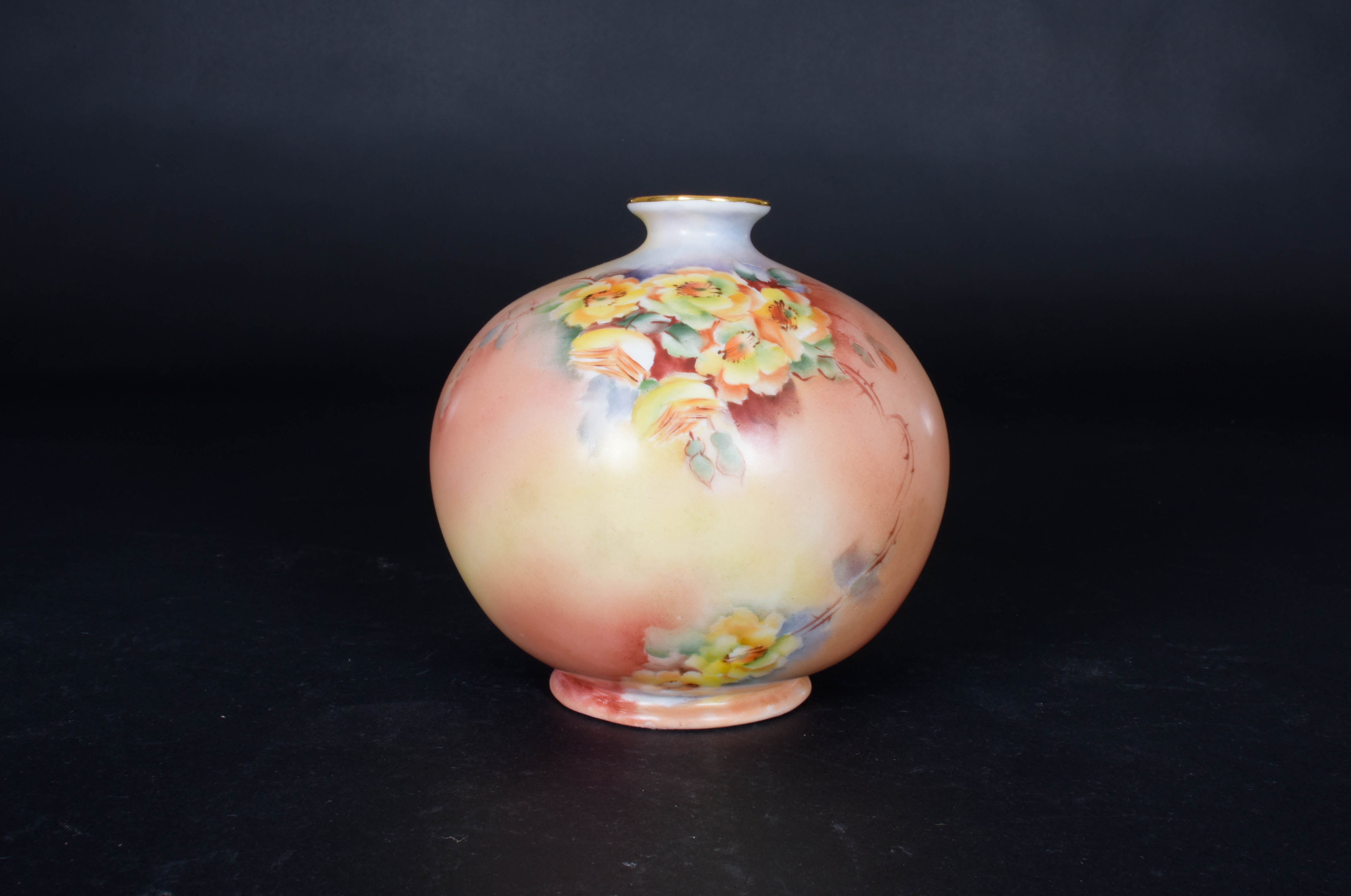 Porcelain Hand-Painted Bavarian Vase