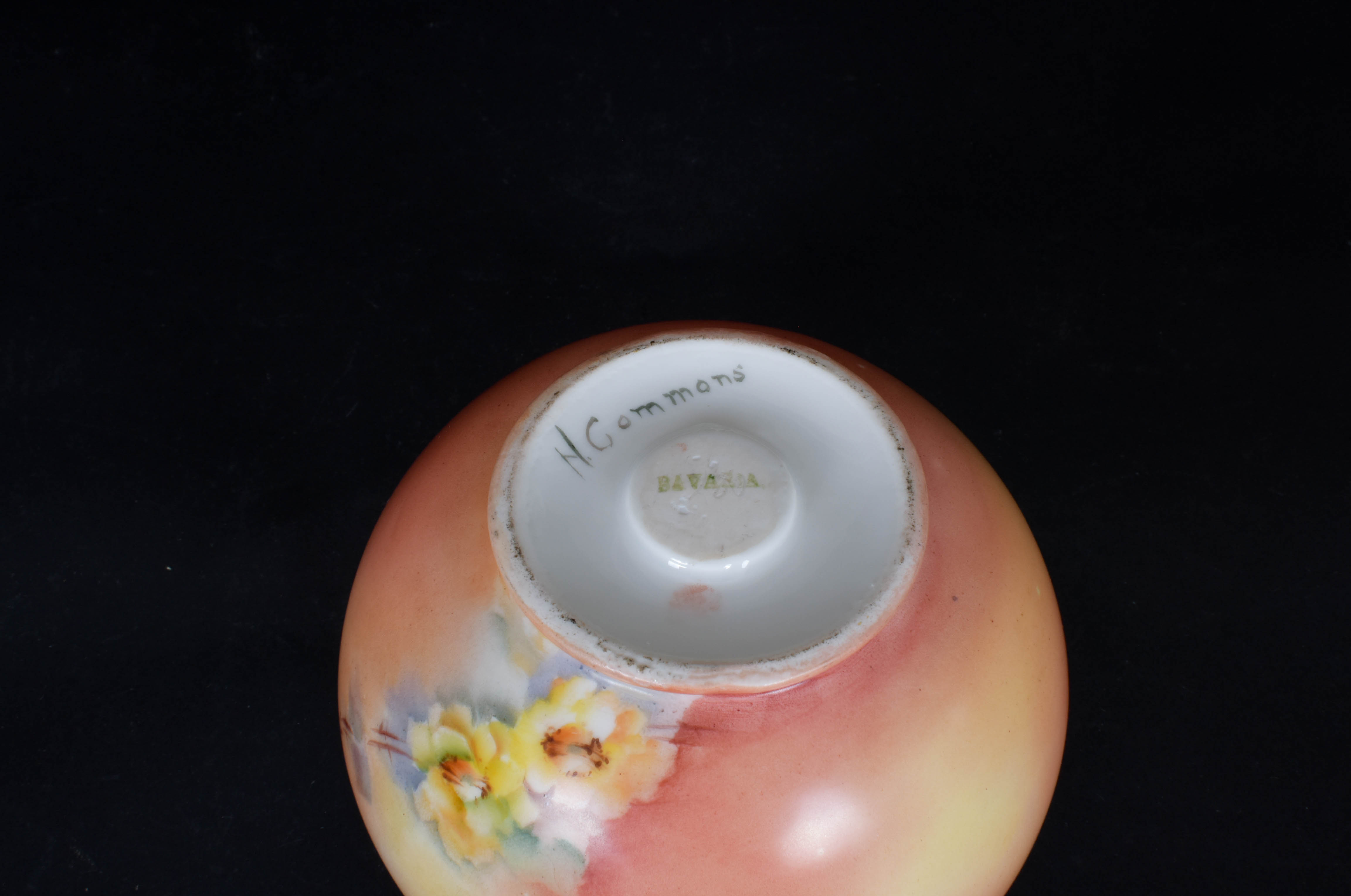 Porcelain Hand-Painted Bavarian Vase