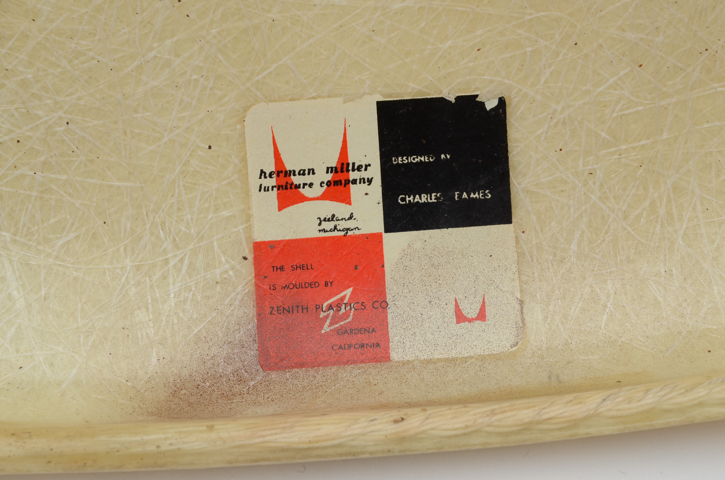 First Generation Eames Shell Arm Chair for Zenith Plastics