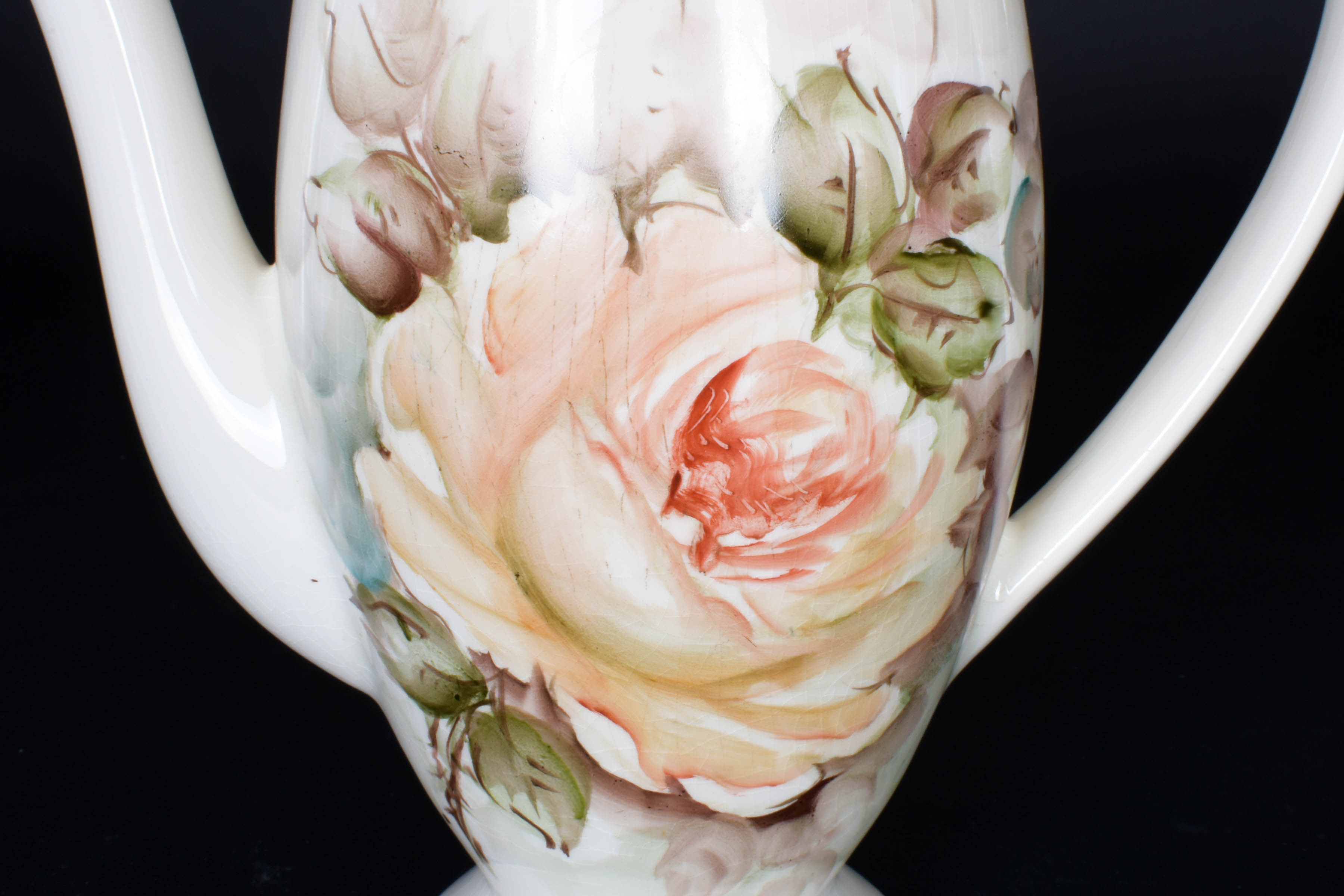 Hand Painted Floral Teapot