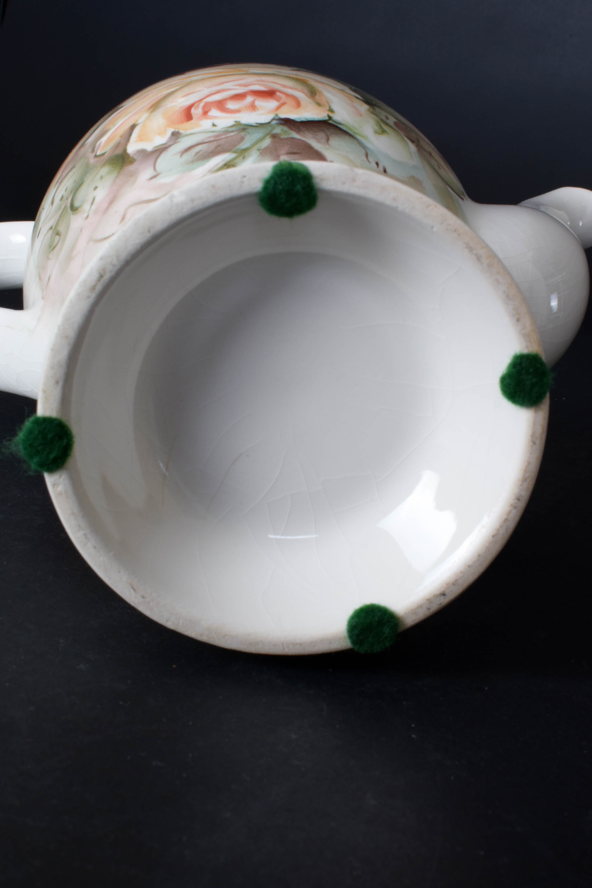 Hand Painted Floral Teapot