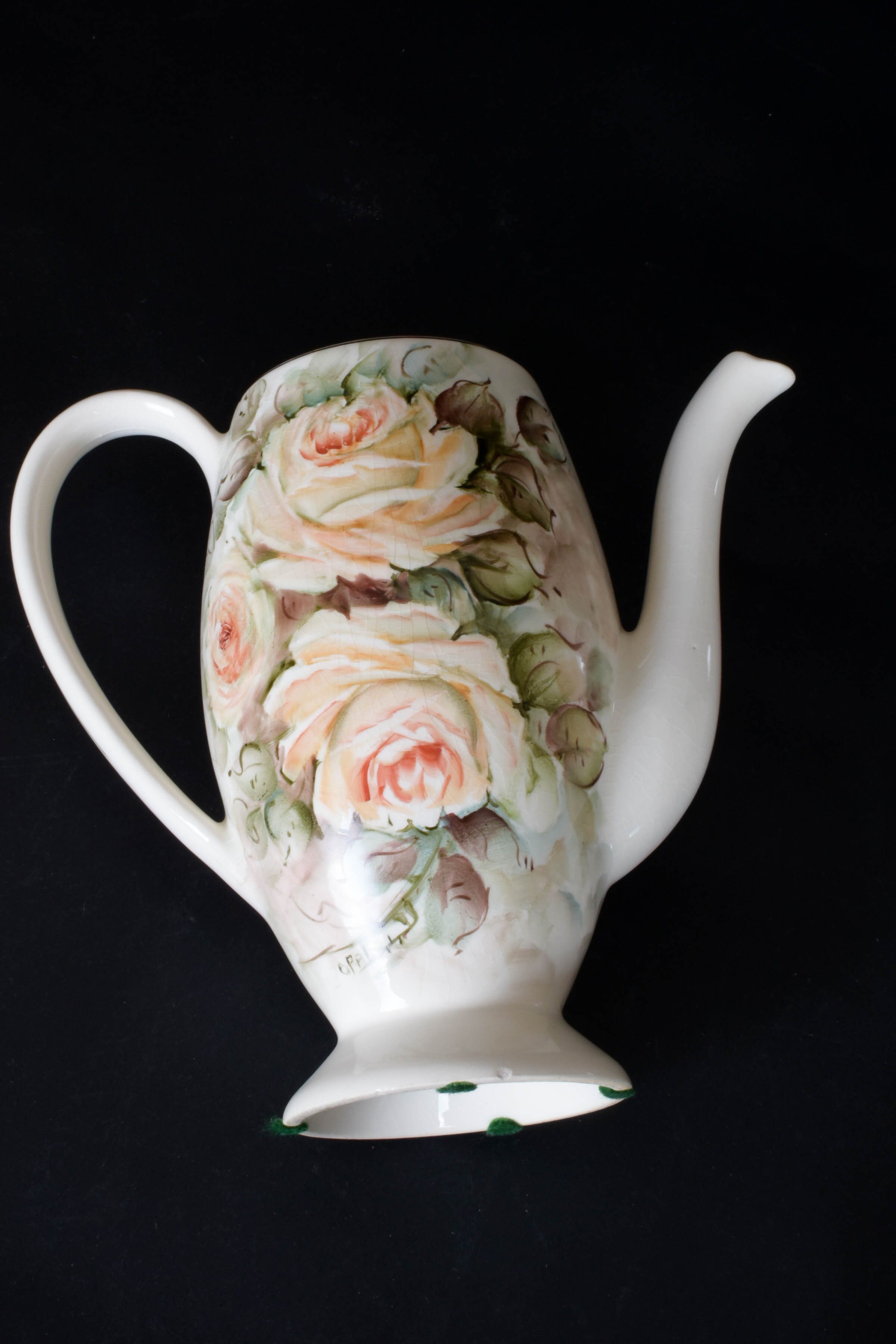 Hand Painted Floral Teapot