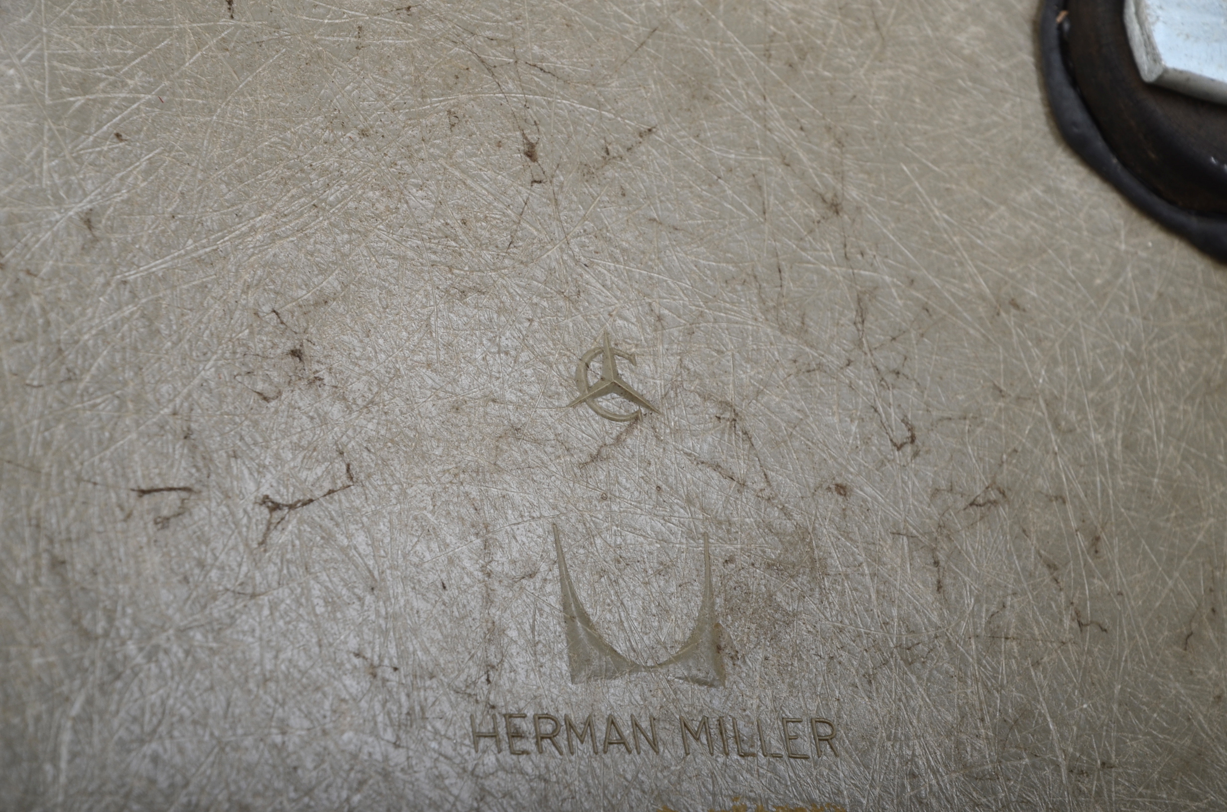 Gray Eames Shell Chair by Herman Miller