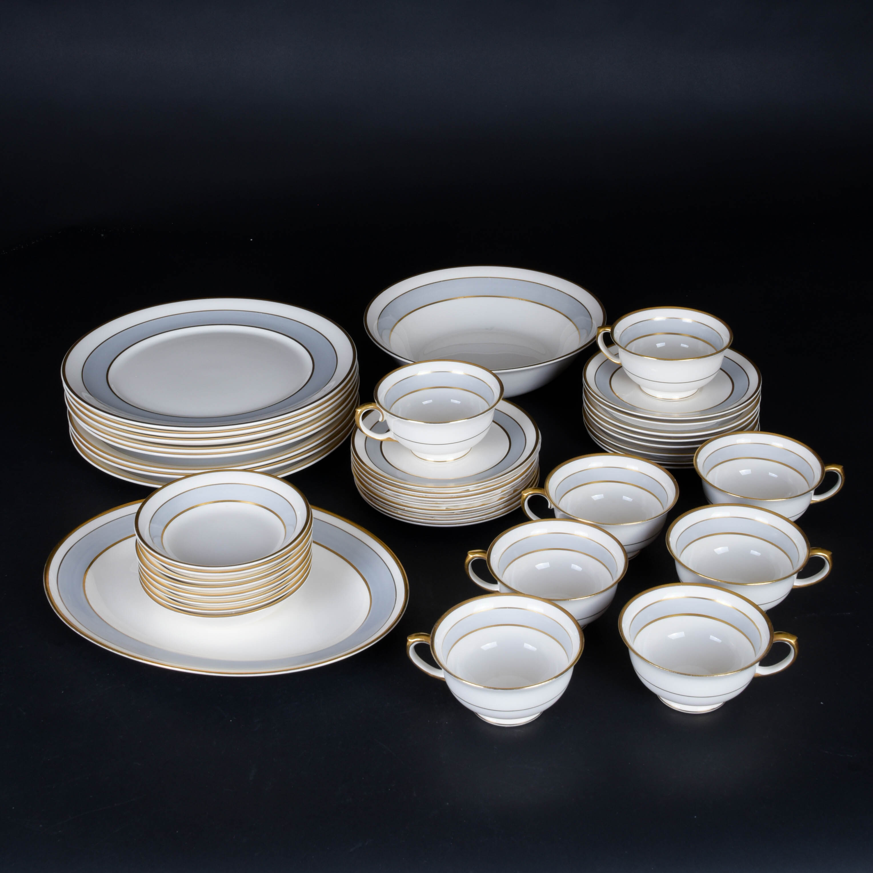 Vintage Pope-Gosser "Grey Dawn" China