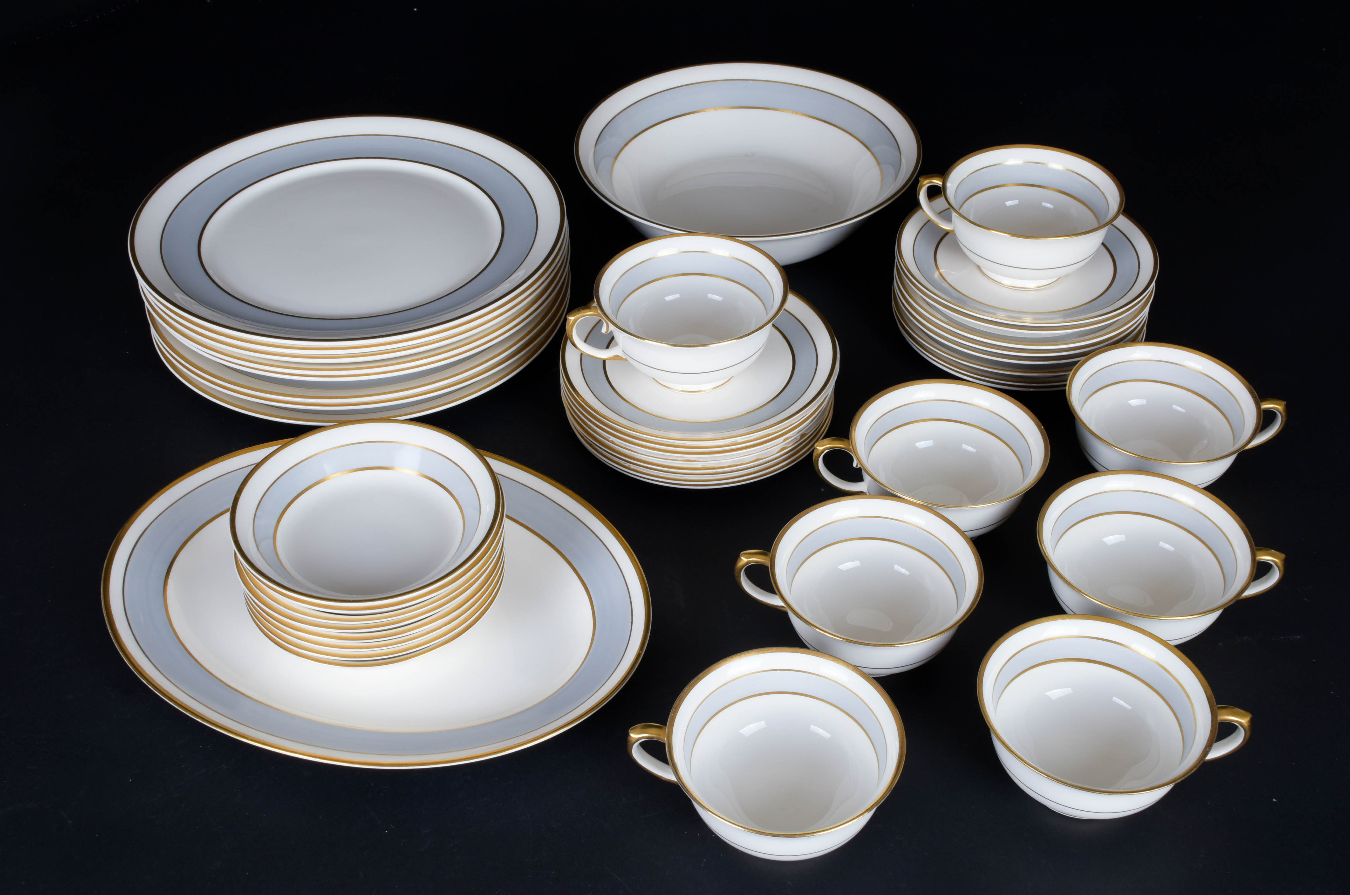 Vintage Pope-Gosser "Grey Dawn" China